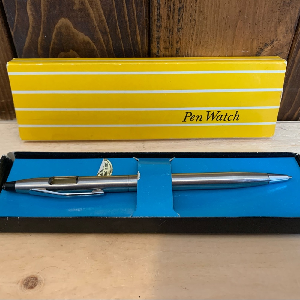 Vintage Silver Pen with Digital Display